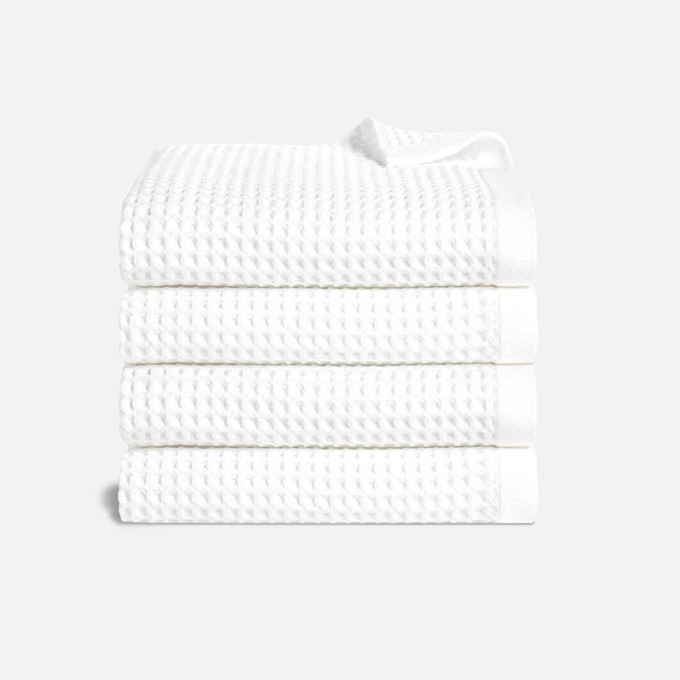Dreamweave Waffle Set of 4 Bath Towel Bundle | Brooklinen