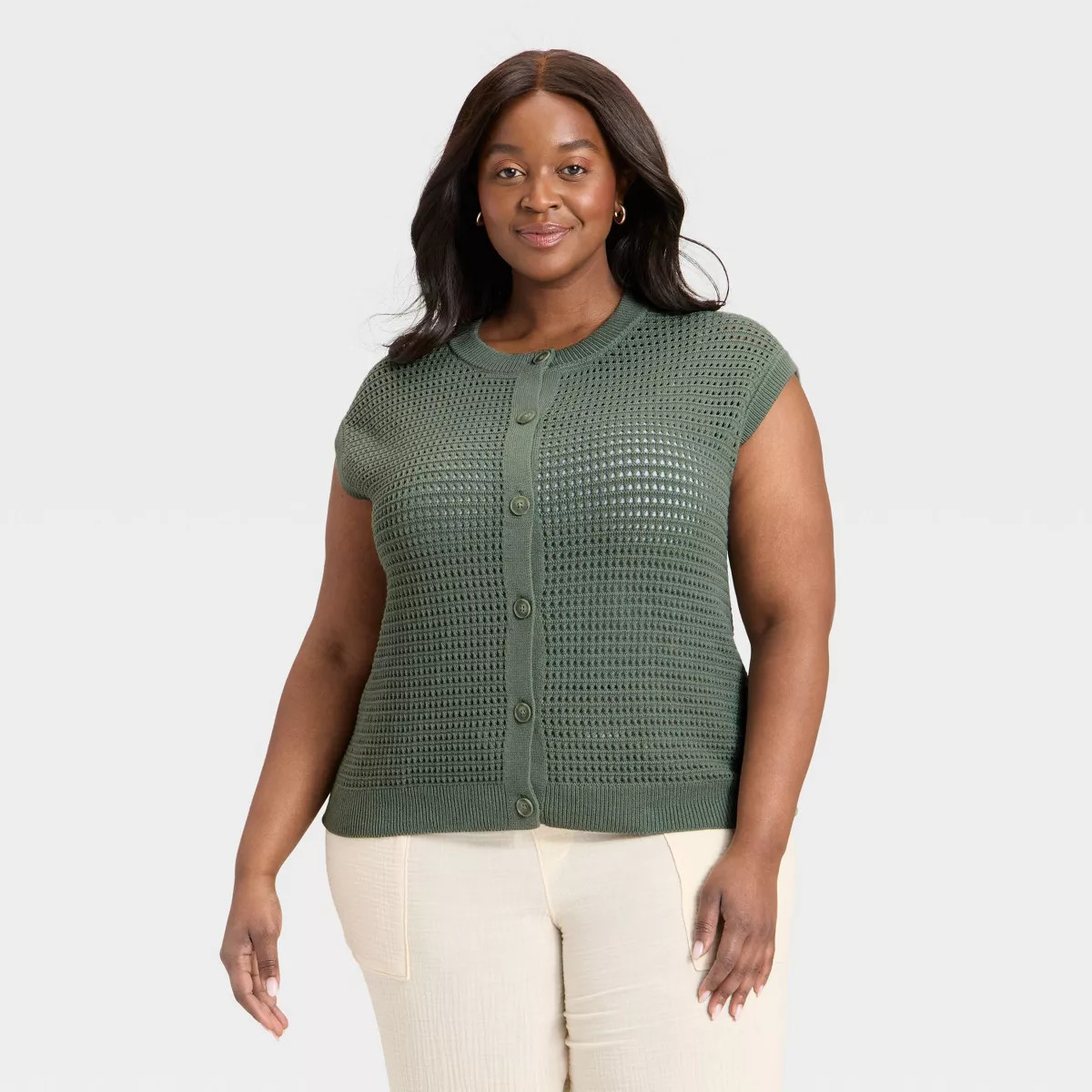Women's Pointelle Sweater Vest - Universal Thread™ | Target