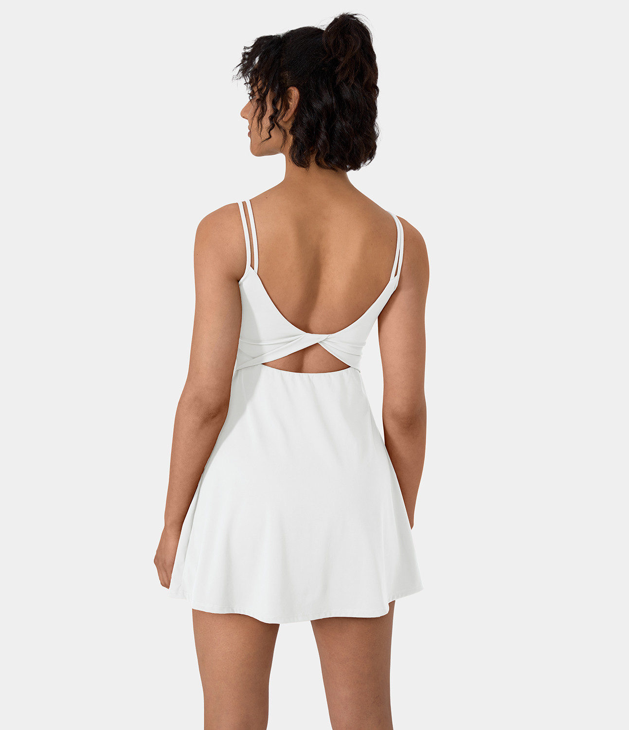 Women's Everyday Cloudful™ Double Straps Backless Twisted 2-Piece Activity Dress-Flipped - HALA... | HALARA