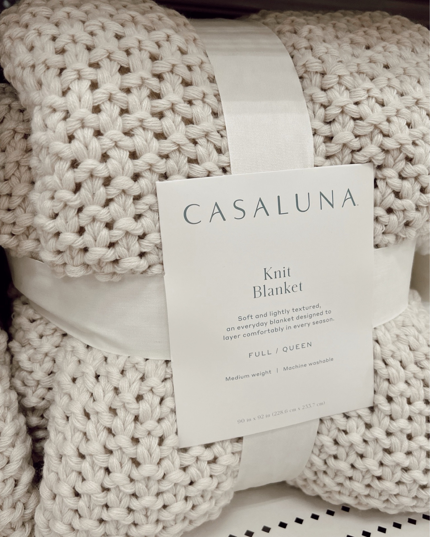 Chunky Knit Bed Blanket Casaluna™ curated on LTK