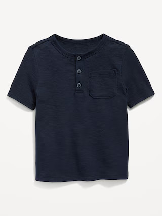 Jacquard-Knit Henley Pocket T-Shirt for Toddler Boys | Old Navy (US)