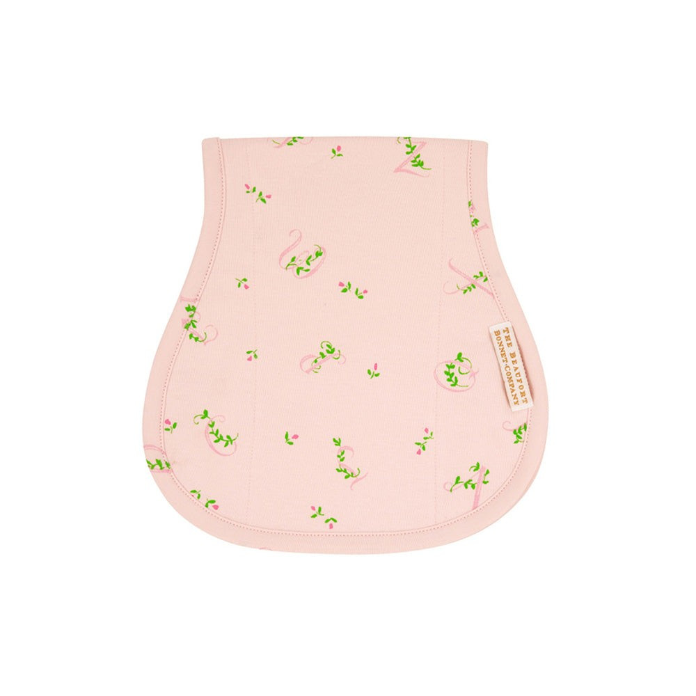 Oopsie Daisy Burp Cloth - Linden Hall Letters with Hamptons Hot Pink | The Beaufort Bonnet Company