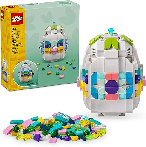 LEGO Decorative Easter Egg Building Toy for Girls & Boys - Springtime Craft Activity for Kids, Ag... | Amazon (US)