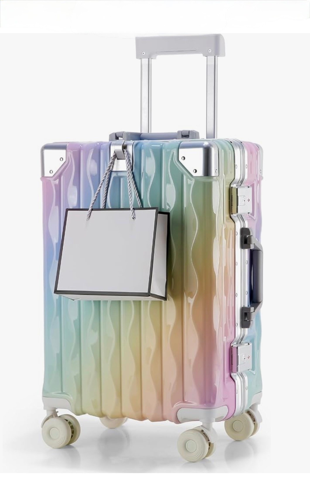 HEJIHUI
20 Inch Carry On Luggage with Spinner Wheels,Aluminum Frame PC Hard Shell Suitcase with USB Port,Lightweight Travel Luggage Airline Approved for Men Women, Colorful

#LTKTravel #LTKSeasonal #LTKWorkwear