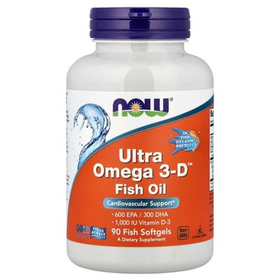 NOW Foods Ultra Omega 3-D™ Fish Oil , 90 Fish Softgels | Target