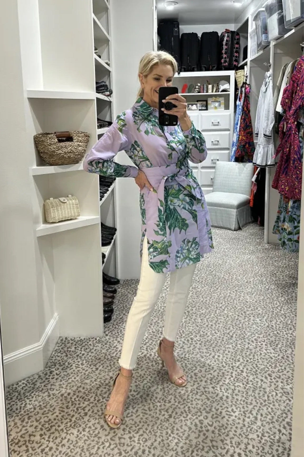 Gorgeous tunic for spring! Size S. Jeans size 27

#LTKStyleTip #LTKOver40 #LTKSeasonal