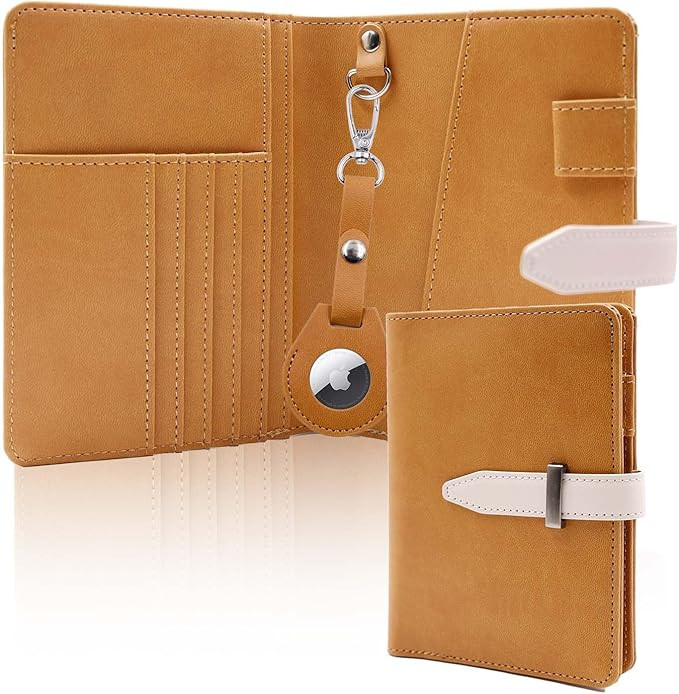 Deziliao AirTag Passport Holder for Men and Women, Cute Passport Wallets with Airtag Slot, Mulit-... | Amazon (US)