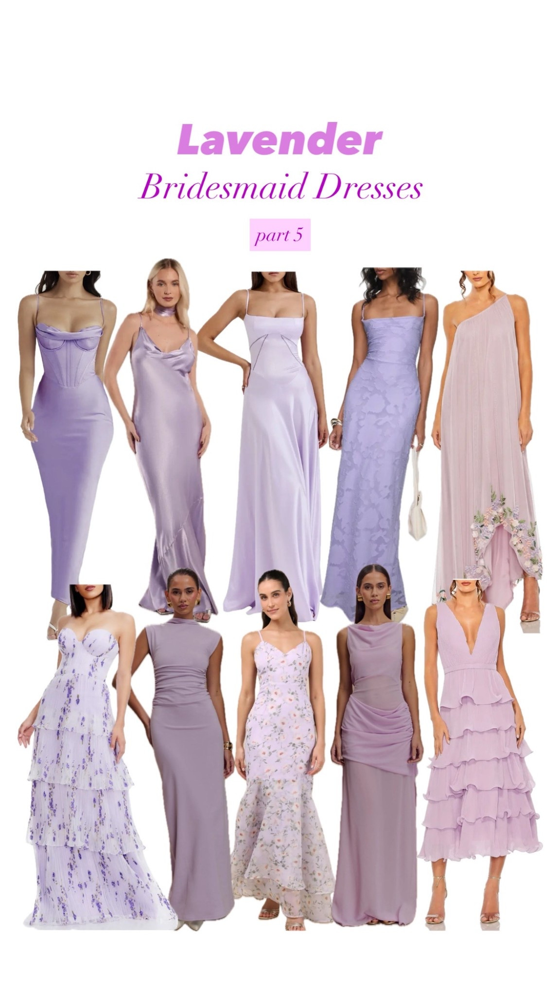 Lavender Lilac Mismatch Bridesmaid Dresses Part 5

Perfect for wedding guest wear or bridesmaid or formal event 


#LTKWedding #LTKSeasonal #LTKTravel