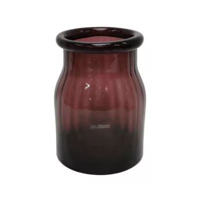 Bee & Willow™ 6.8-Inch Glass Vase in Purple | Bed Bath & Beyond | Bed Bath & Beyond