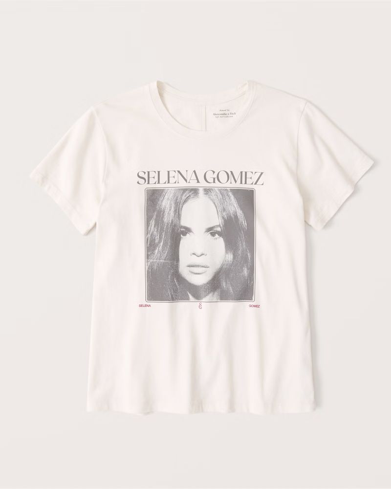 Women's Selena Gomez Relaxed Graphic Tee | Women's Clearance | Abercrombie.com | Abercrombie & Fitch (US)