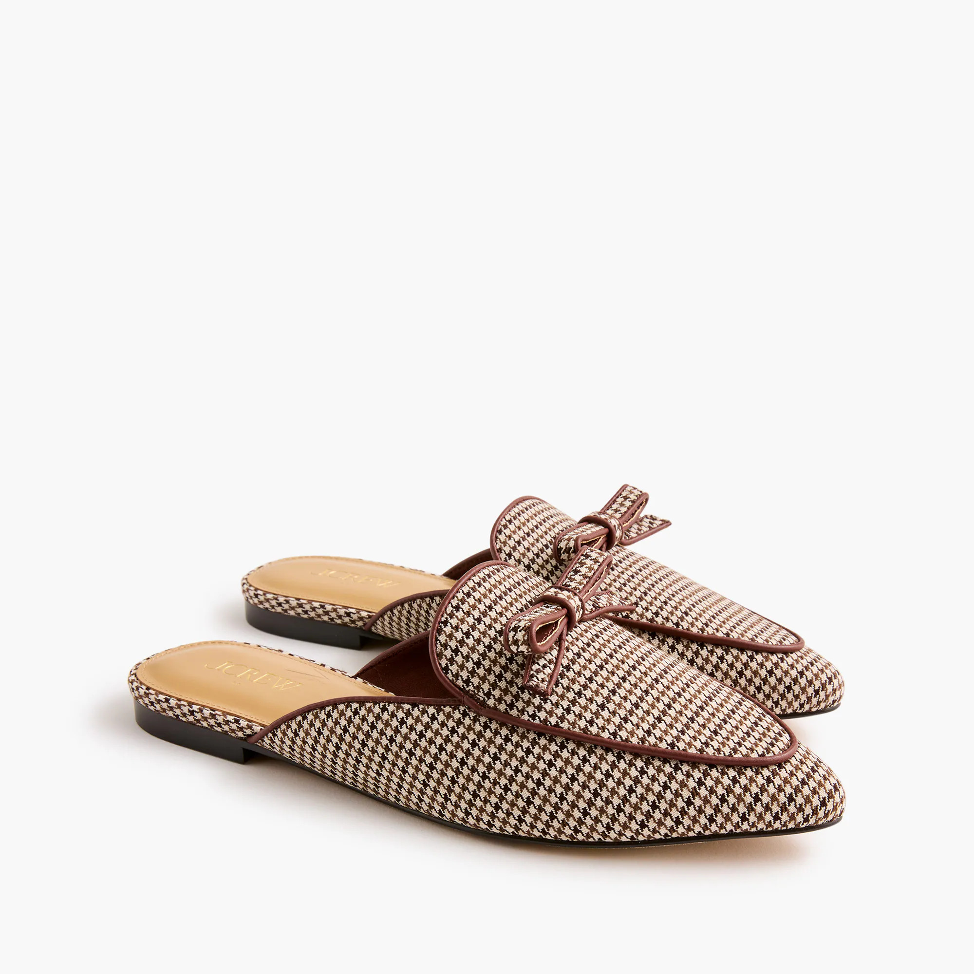 Plaid bow mules | J.Crew Factory
