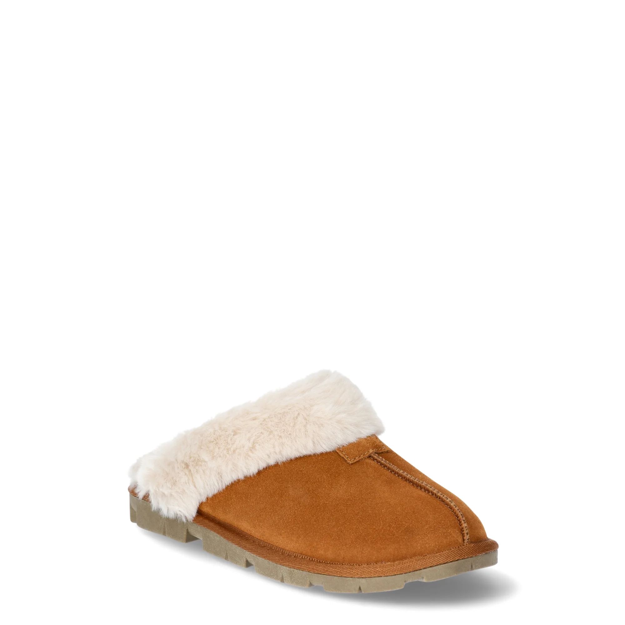 Joyspun Women's Suede Clog Slippers, Sizes 6-11 | Walmart (US)