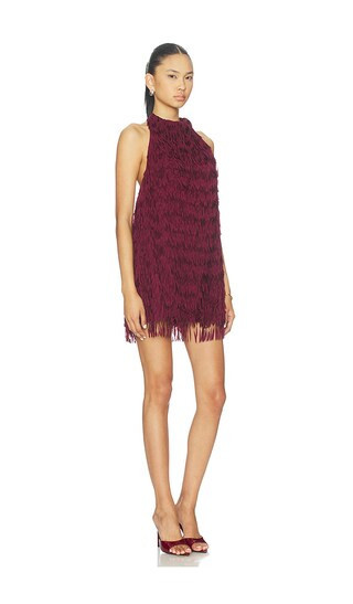ROAME. x REVOLVE Raffaella Fringe Dress in Burgundy. - size L | Revolve Clothing (Global)