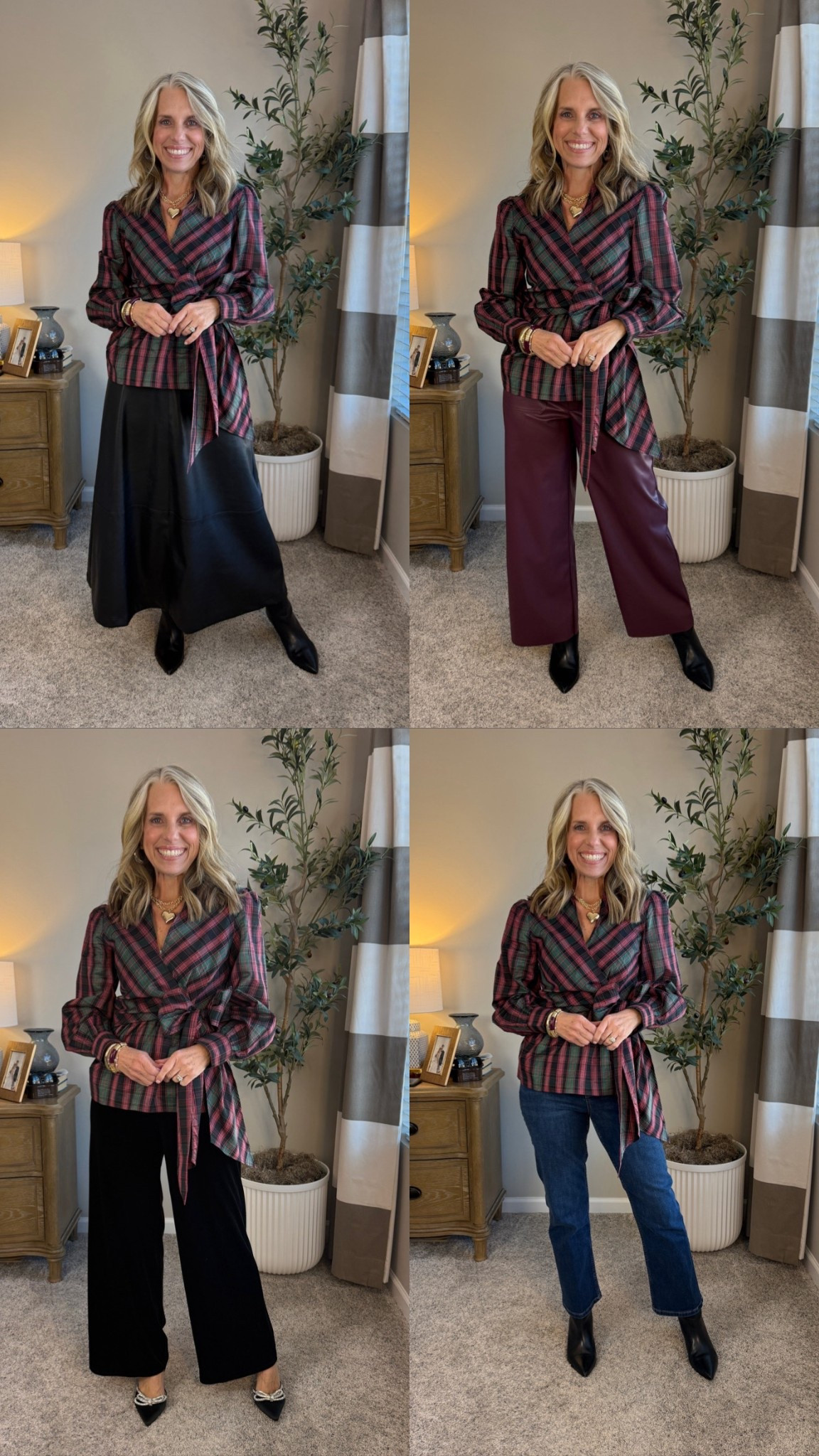 One blouse 4 ways

#LTKOver40 #LTKSeasonal #LTKHoliday