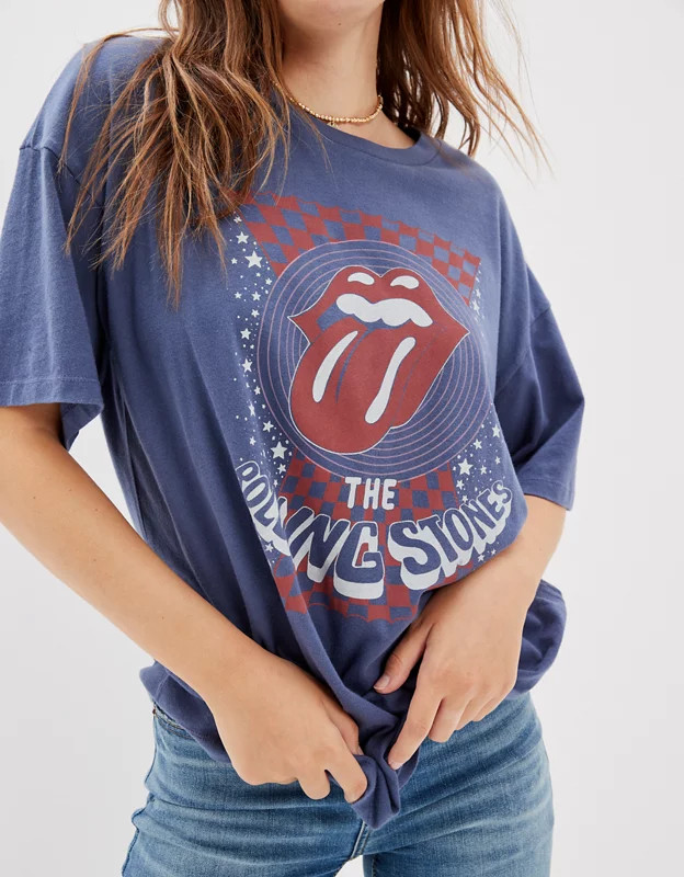 AE Oversized Rolling Stones Graphic Tee | American Eagle Outfitters (US & CA)