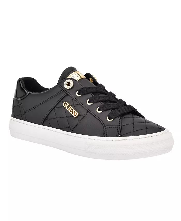 GUESS Women's Loven Casual Lace-Up Sneakers - Macy's | Macy's