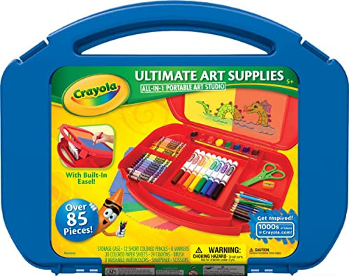 Crayola Ultimate Art Case With Easel, Kids Art Set, 85 Pieces, Gift For Kids Ages 4, 5, 6, 7 [Amazon Exclusive] | Amazon (US)