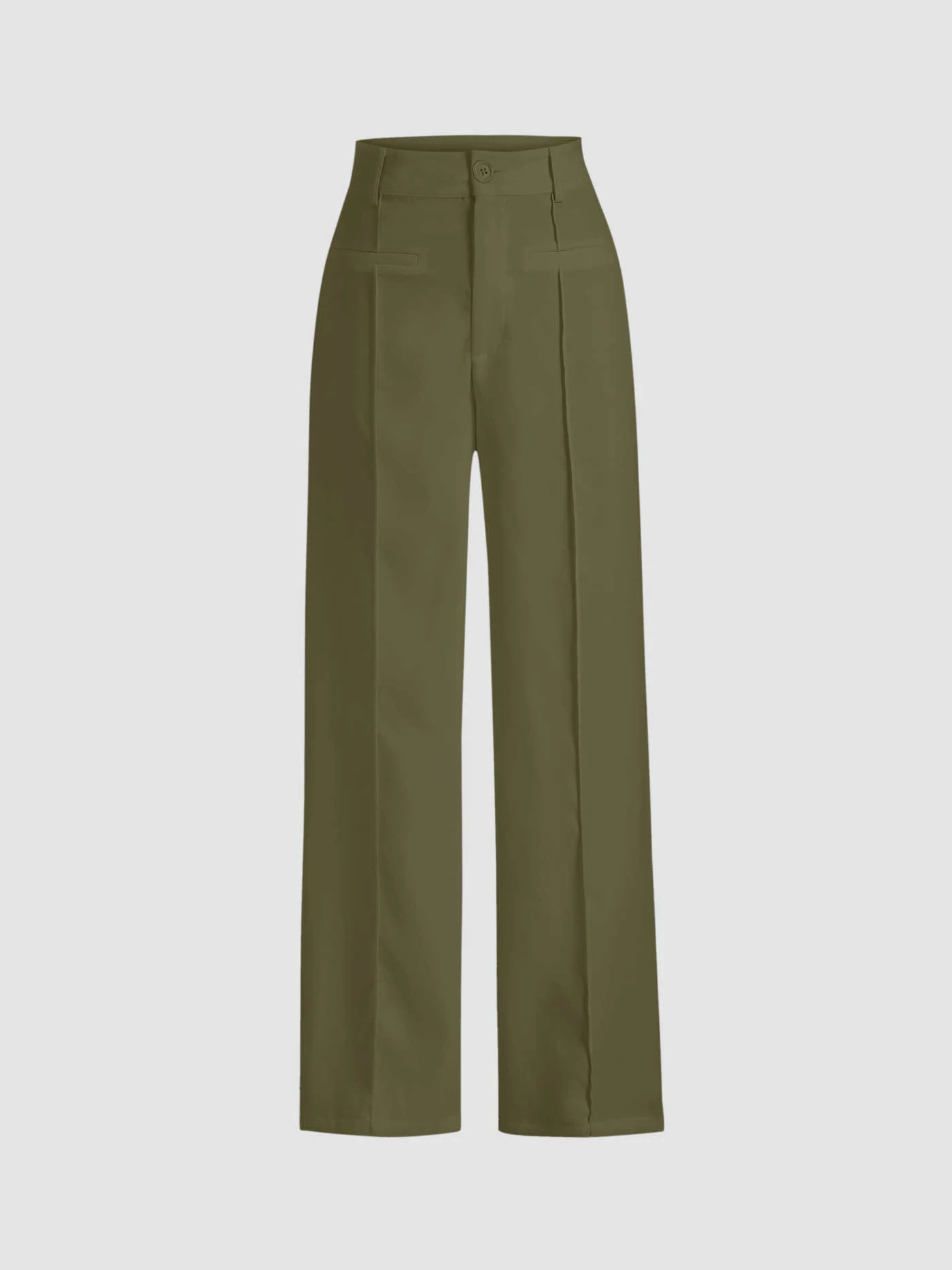 Pantalons Droits à Coutures Solides | Cider