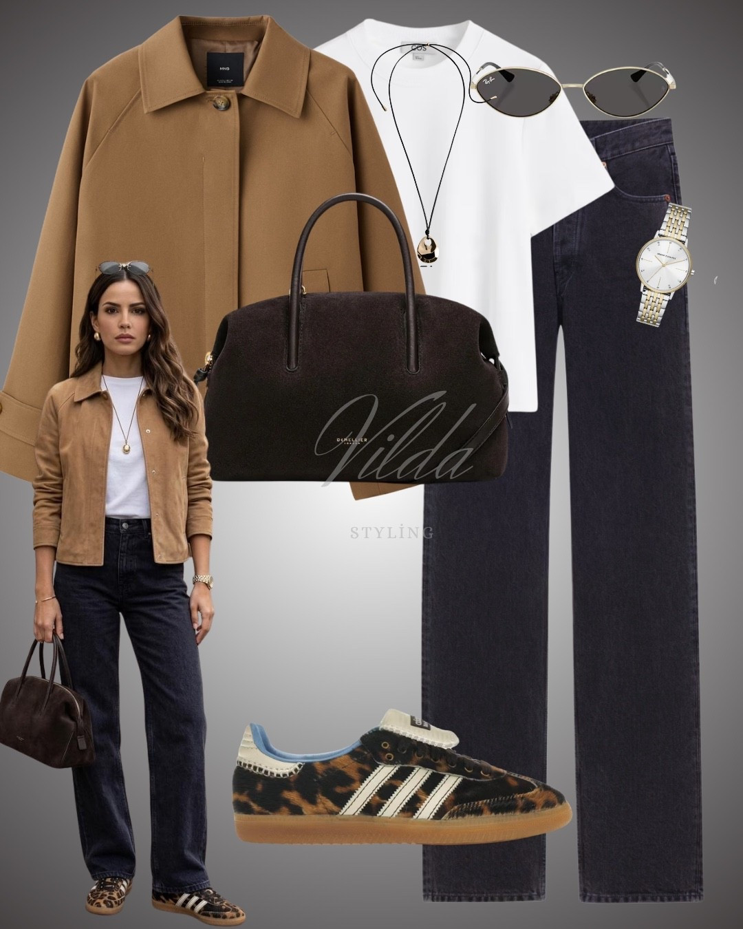 Effortless neutral layering 🤎✨
A timeless camel jacket paired with classic denim and a crisp white tee — elevated with gold details and statement accessories.

Leopard sneakers add just the right touch of edge 🐆

Minimal, chic, and perfect for everyday wear.

#LTKStyle #NeutralOutfits #EffortlessChic #EverydayStyle #CapsuleWardrobe #StreetStyle 

#LTKeurope #LTKspring #LTKstyletip