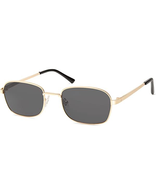 SOJOS Retro Rectangle Polarized Sunglasses for Women and Men,Vintage Narrow Square Womens Shades ... | Amazon (US)