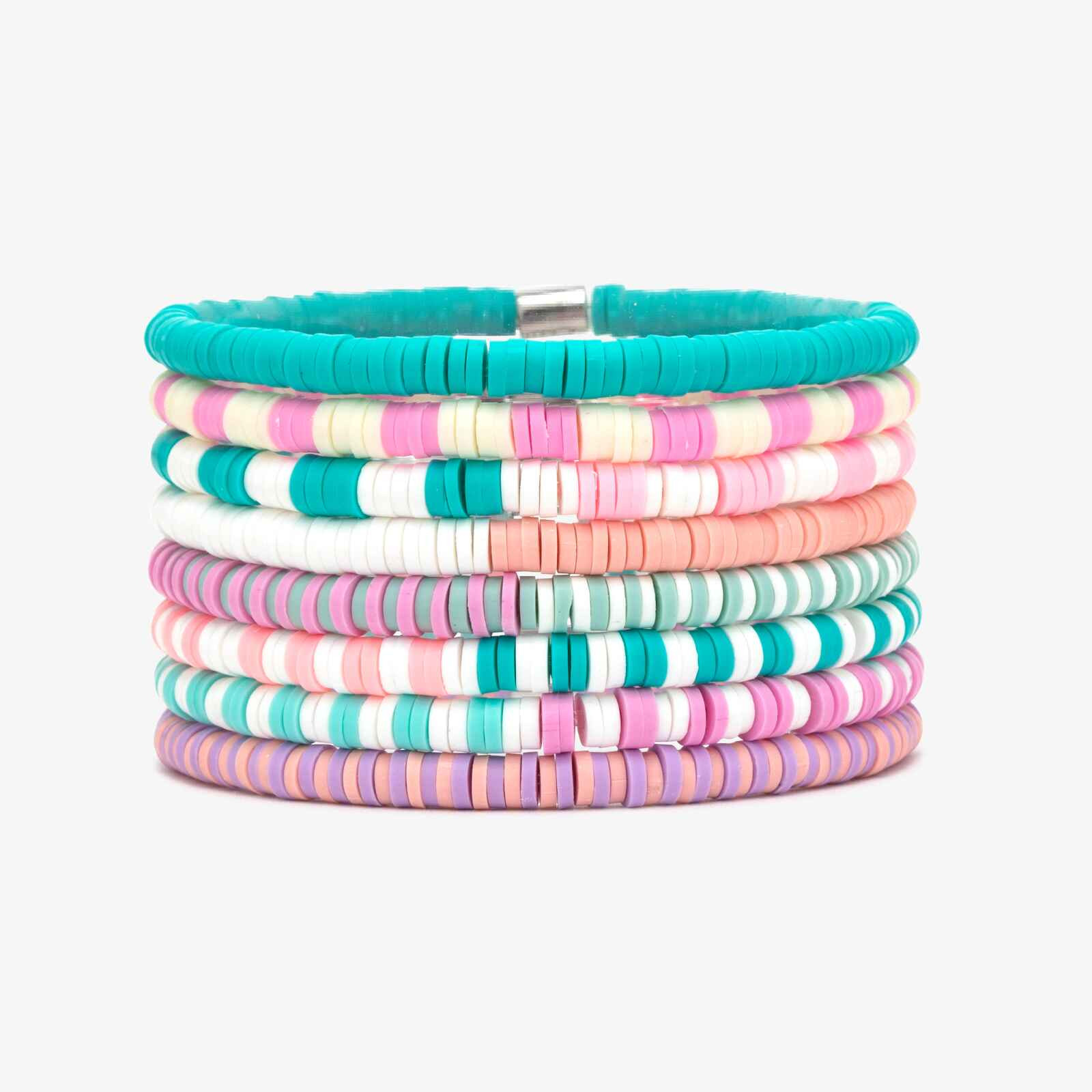 Spring Break Stretch Bracelet Set of 8 | Pura Vida Bracelets