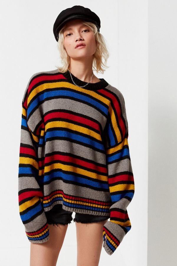 The Ragged Priest Candy Striped Sweater | Urban Outfitters US