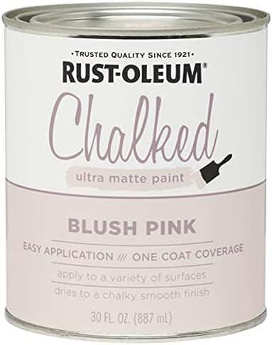 1 qt Rust-Oleum Brands 285142 Blush Pink Chalked Ultra Matte Paint | Amazon (US)