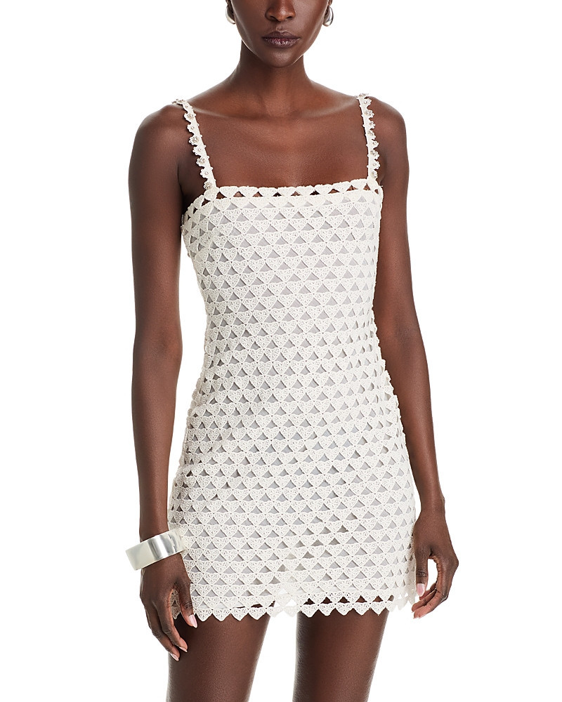 LoveShackFancy Camara Heart Lace Mini Dress | Bloomingdale's (US)