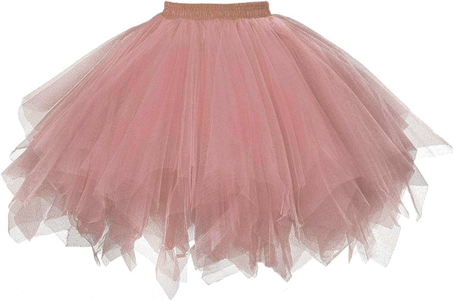 GOOBGS Musever 1950s Vintage Ballet Bubble Skirt Tulle Petticoat Puffy Tutu | Amazon (US)
