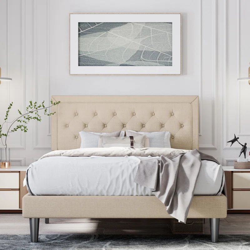 Hegg Tufted Upholstered Platform Bed | Wayfair North America