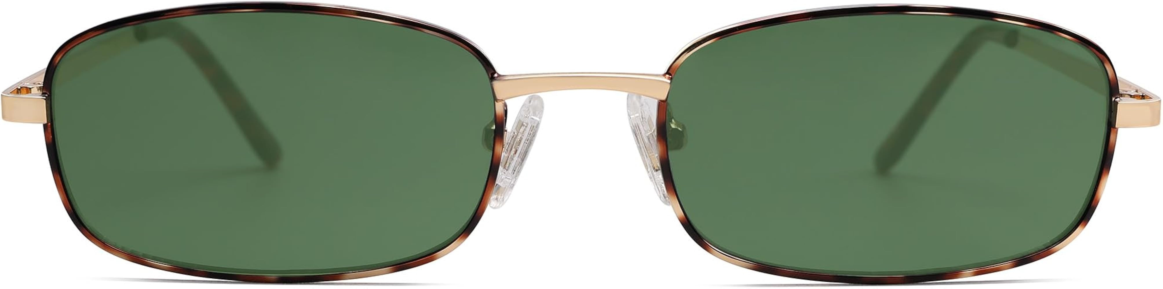 SOJOS Small Trendy Rectangle Sunglasses Womens Mens, Retro 80s 90s Y2k Chic Narrow Thin Skinny Su... | Amazon (US)