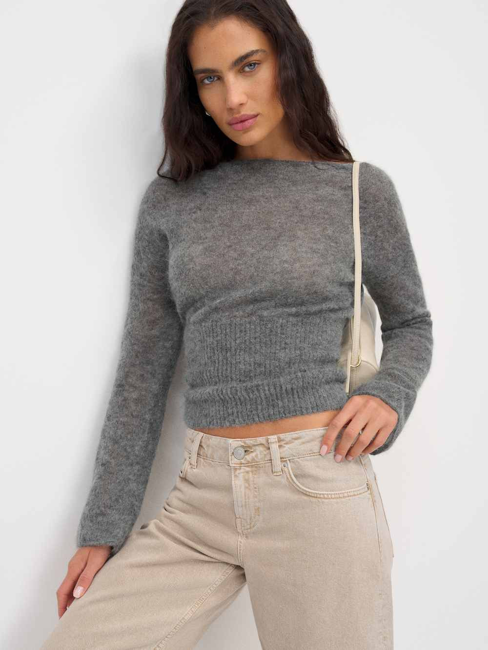 Soren Sheer Alpaca Sweater Top | Reformation (Global)