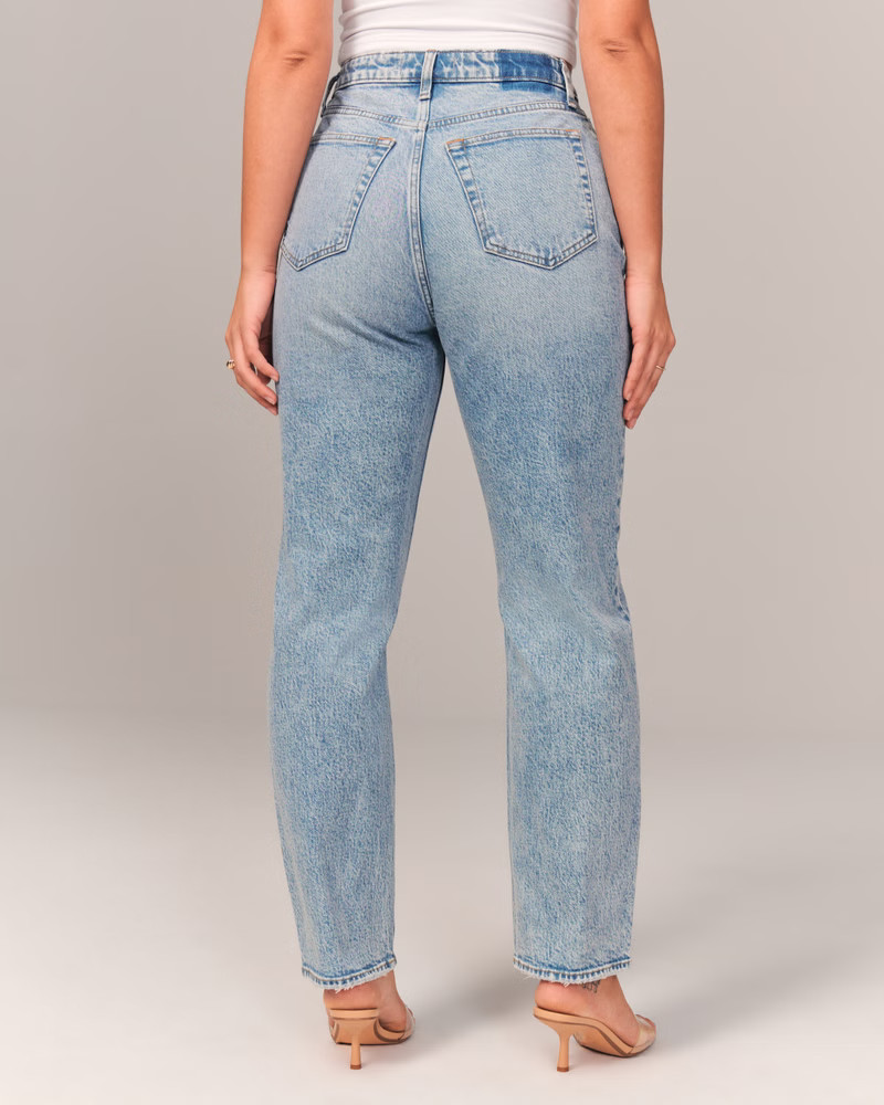Curve Love High Rise Dad Jean | Abercrombie & Fitch (US)