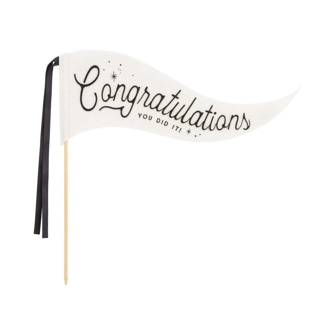 Congratulations Felt Pennant Banner | My Mind's Eye