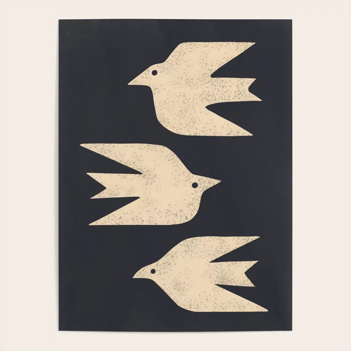 Doves In Flight Poster by Renea L Thull | Society6 | Society6