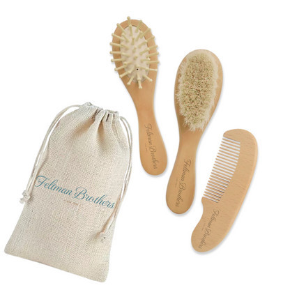 Wooden Baby Brush & Comb Set | Feltman Brothers
