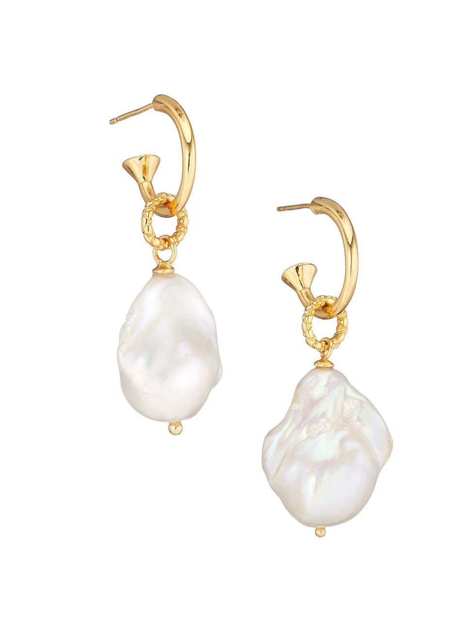 Women's Zaya Saffron 24K Gold-Plated & Pearl Drop Earrings - Gold - Gold | Saks Fifth Avenue