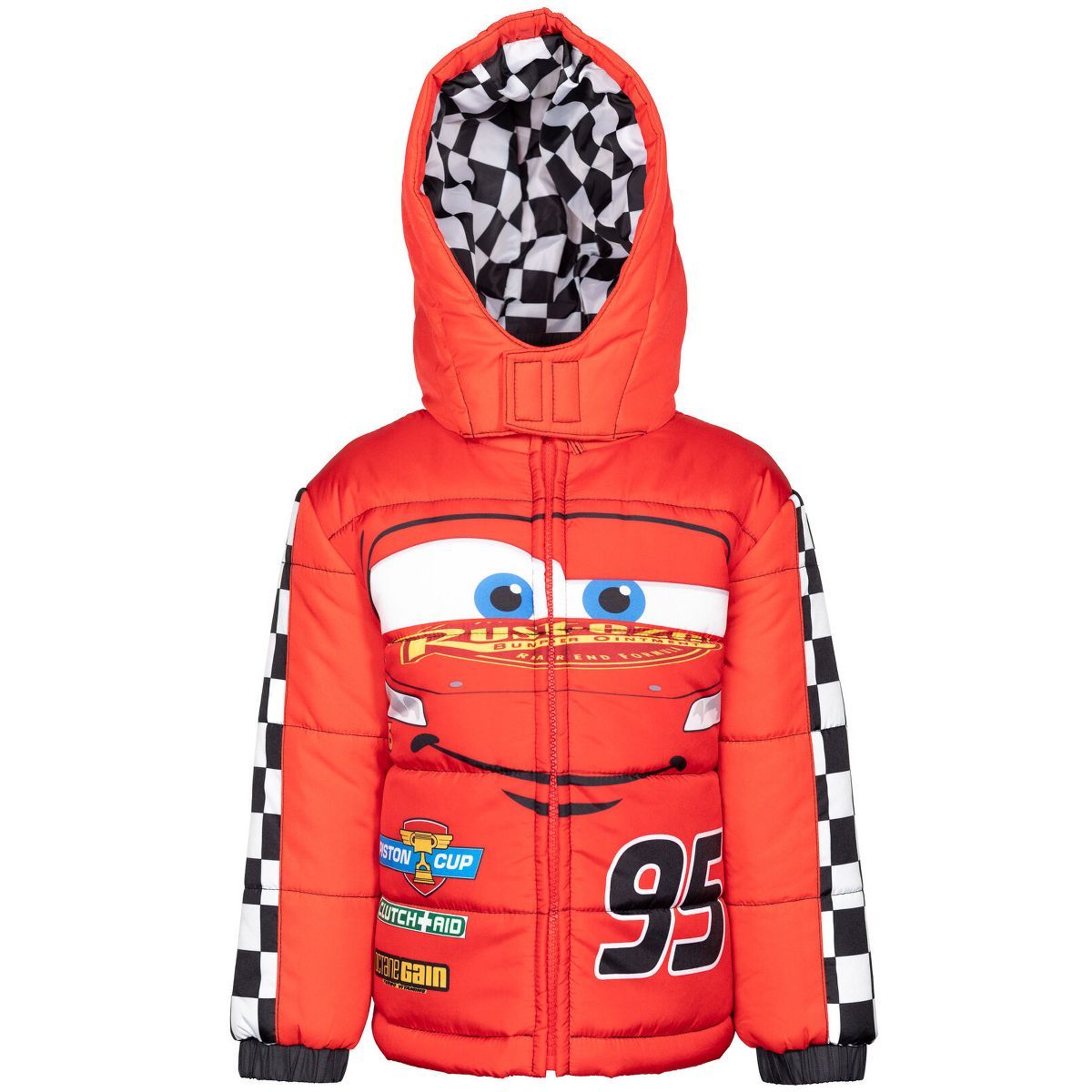 Disney Pixar Cars Lightning McQueen Winter Coat Puffer Jacket Toddler | Target