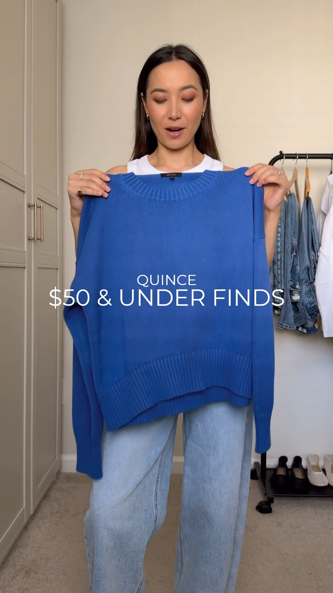 Classic staples but make it summery with a pop of color!

Quince cotton sweater xs runs oversized 
Quince barrel jeans - wearing my regular size but wish I sized up for a looser fit in the waist 

Bucket bag - small, great small size for daily items or go with large if you will use it to carry larger items 

Linked a few more $50 faves! @Quince 

#quincepartner