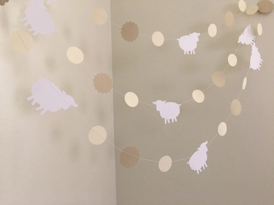 Little Lamb Baby Shower Decorations Lamb 1st Birthday Party Decorations Lamb Garland Lamb Decorat... | Etsy (US)