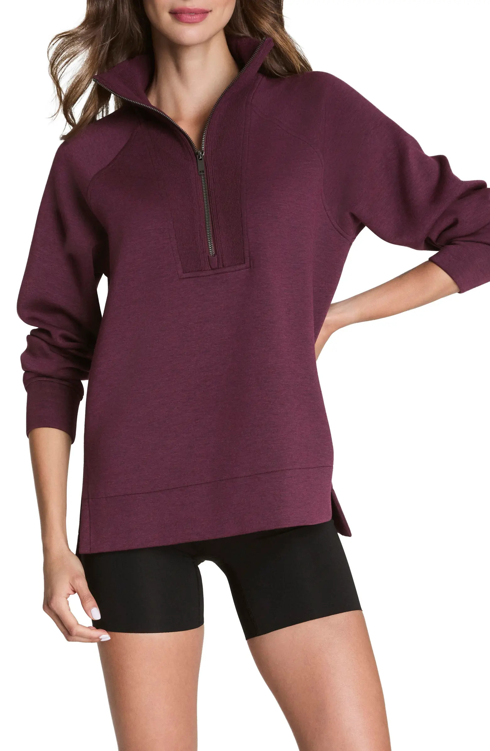 Air Essentials Brushed Half-Zip Sweatshirt | Nordstrom
