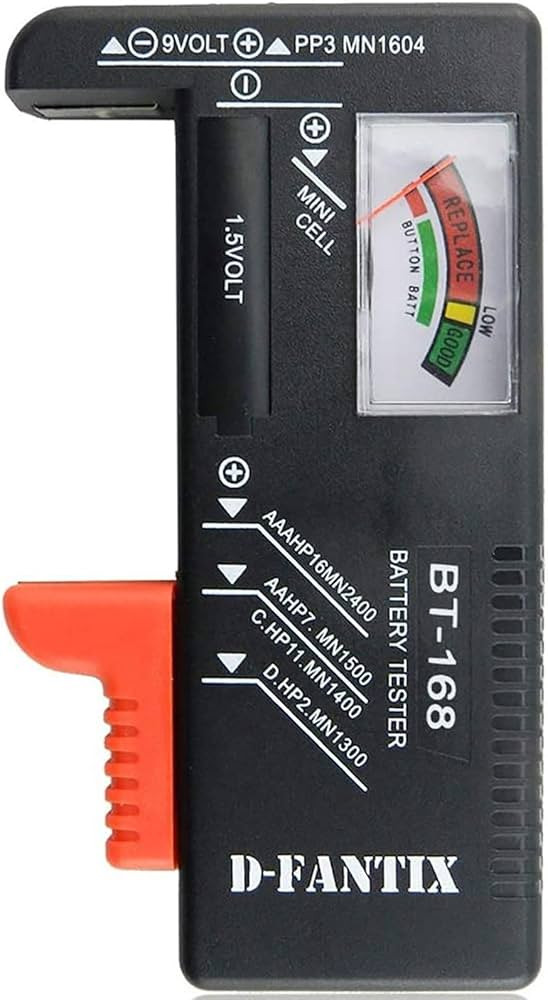 D-FantiX Battery Tester, Universal Battery Checker Small Battery Testers for AAA AA C D 9V 1.5V B... | Amazon (US)