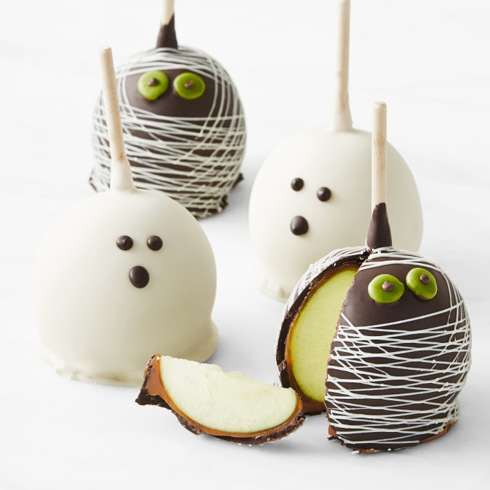 Halloween Mummies & Ghosts Caramel Apples   Only at Williams Sonoma | Williams-Sonoma