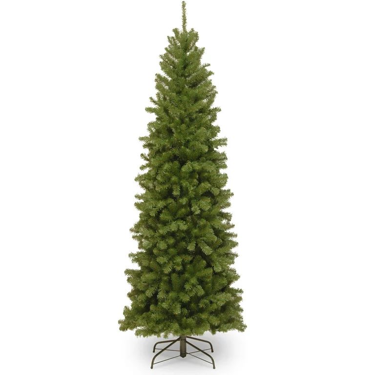 National Tree Company Artificial Slim Christmas Tree, Green, North Valley Spruce, Includes Stand,... | Walmart (US)