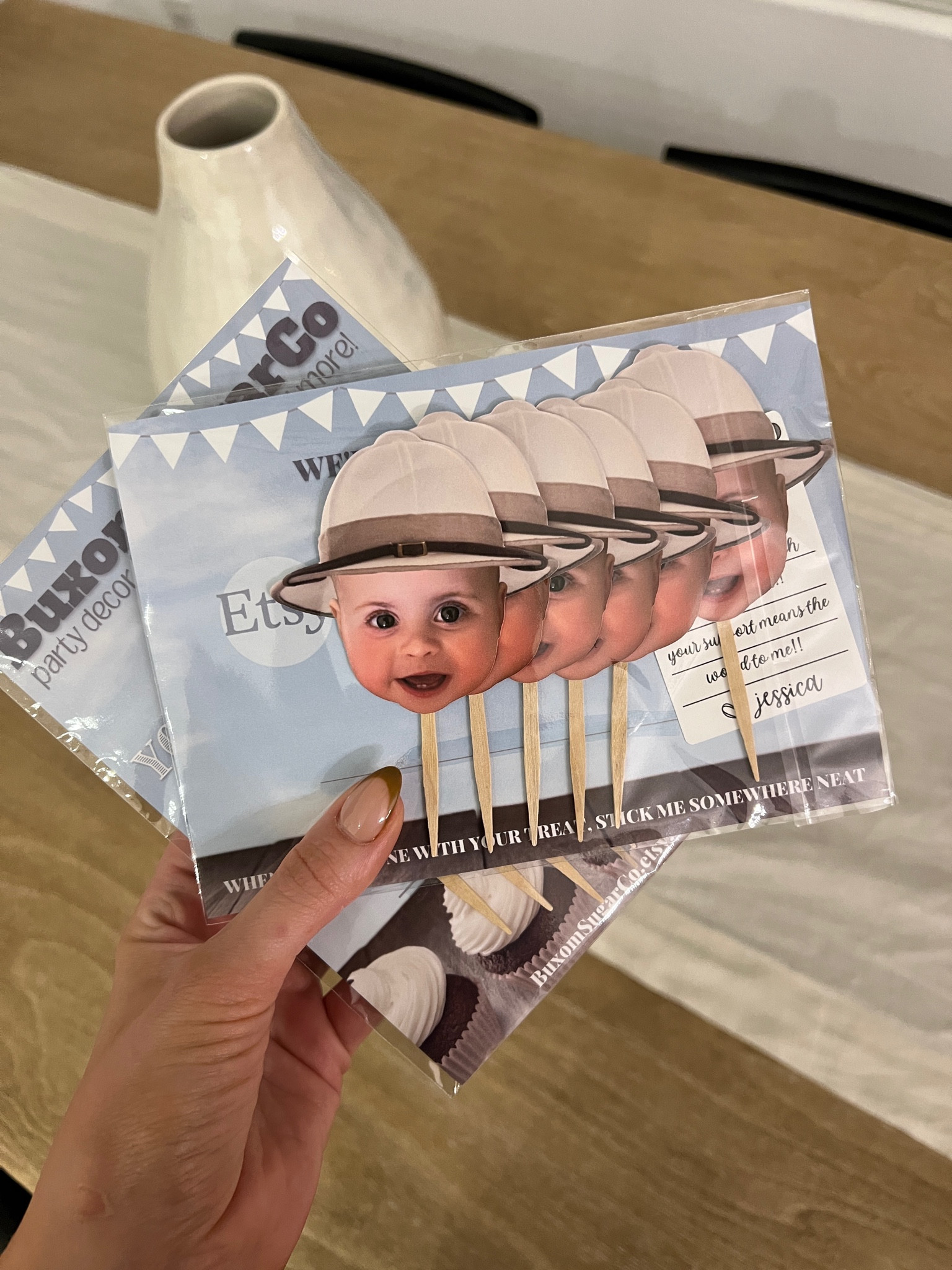 Tiegan’s safari party cupcake toppers came in lol!!! 🦓🐆🐘 

#LTKunder50 #LTKbaby