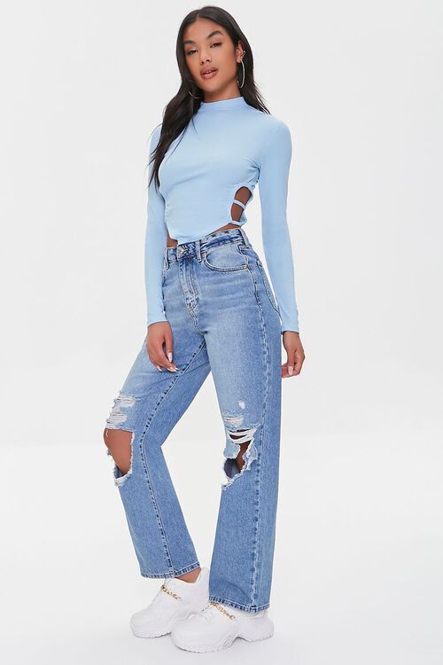 Premium Destroyed 90s-Fit Jeans | Forever 21 (US)