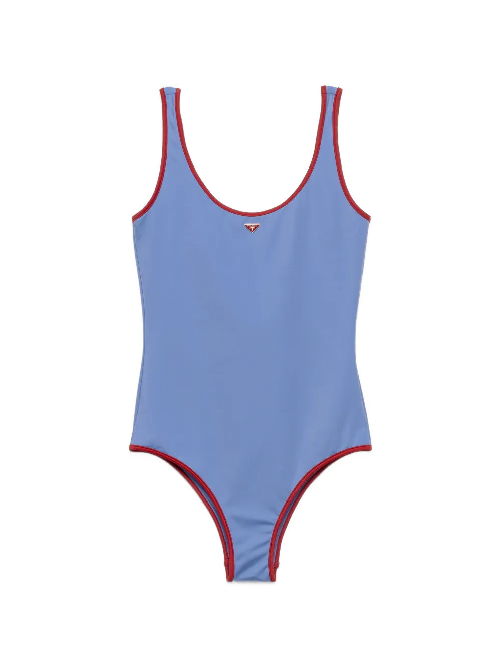 Prada jersey one-piece swimsuit - Blue | Farfetch Global