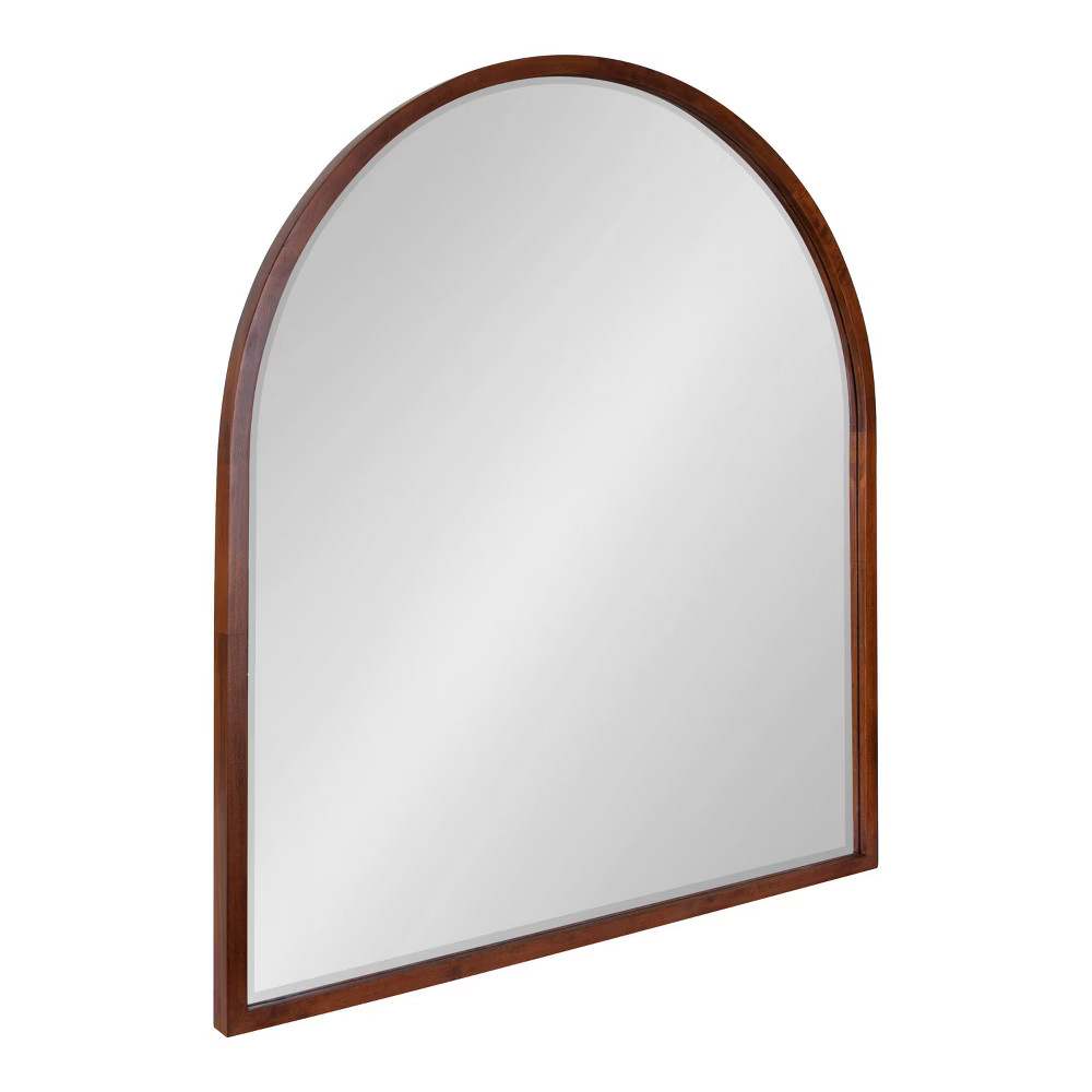 32"" x 36"" McLean Arch Wall Mirror Walnut Brown - Kate & Laurel All Things Decor | Target