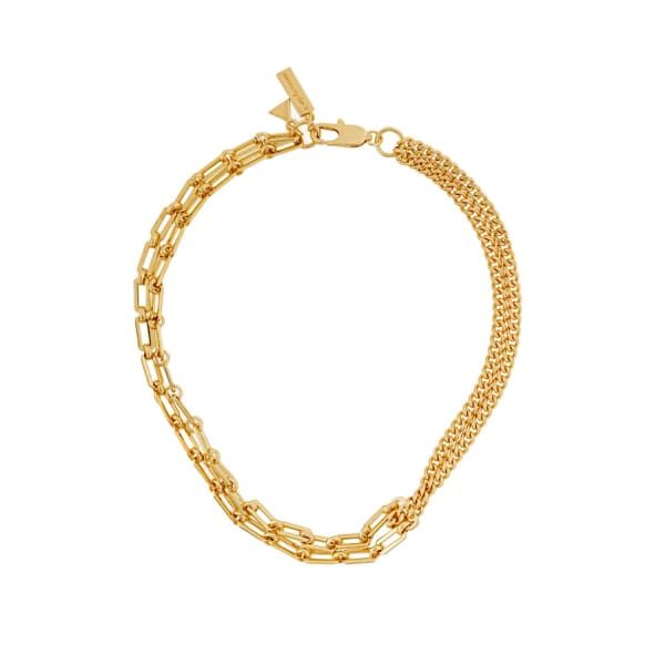 Gold Mixed Chain Necklace | Wolf and Badger (Global excl. US)
