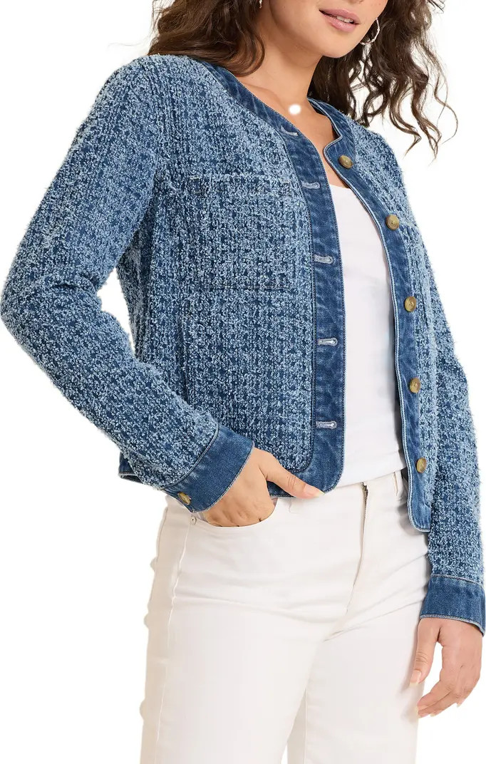 Cotton Tweed Denim Jacket | Nordstrom